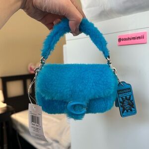 **SOLD - DO NOT BUY** NWT Coach Lil Nas X Tabby Shearling Bag 12 - Montero Blue